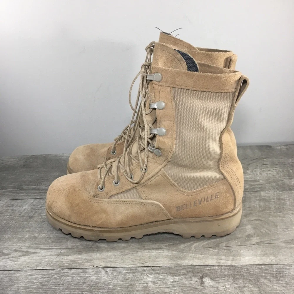 Mens Belleville Gore-Tex Tactical Combat Flight Leather Military Boots Size 7.5